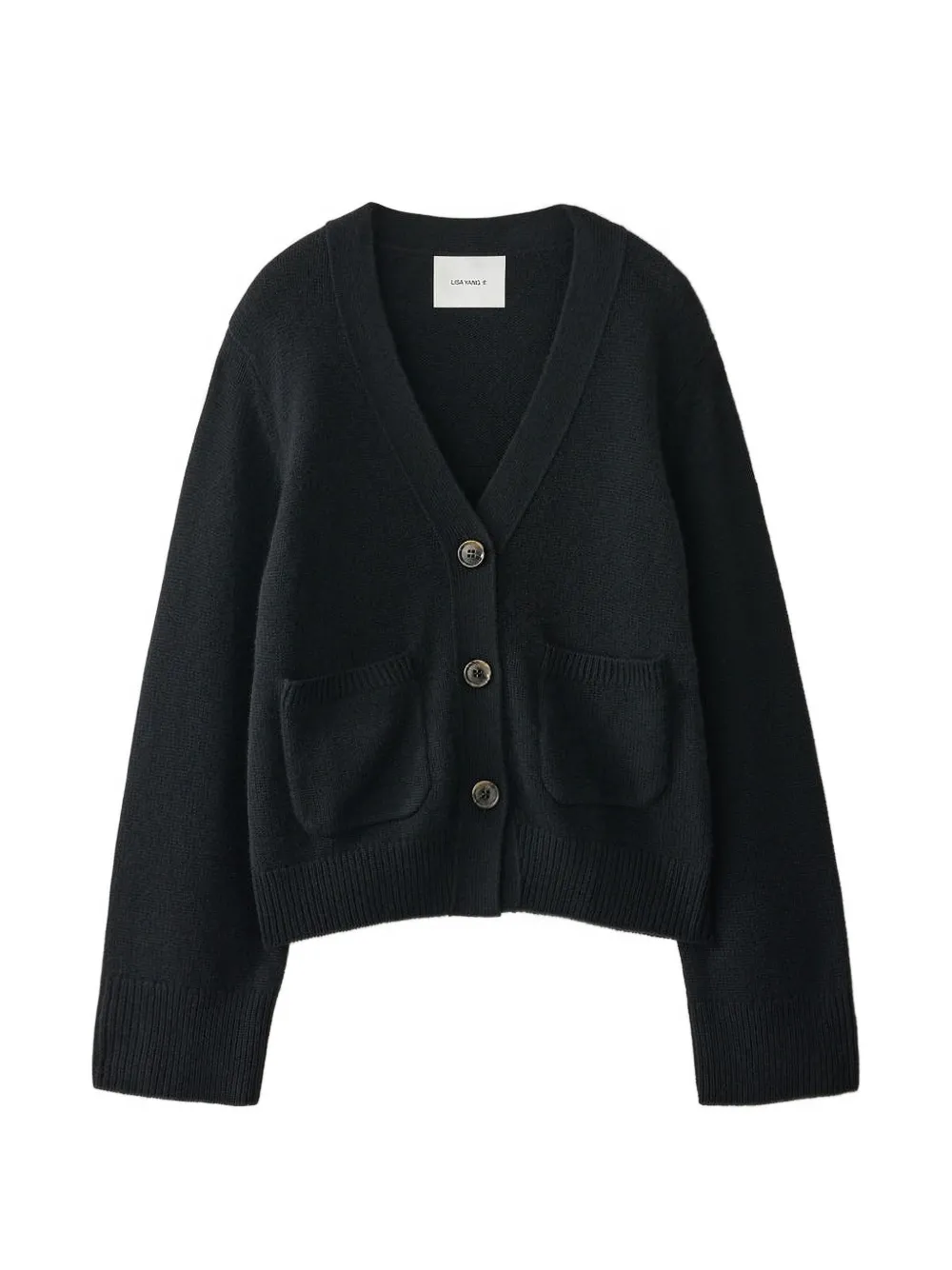 Lisa Yang button pocket cardigan - Nero