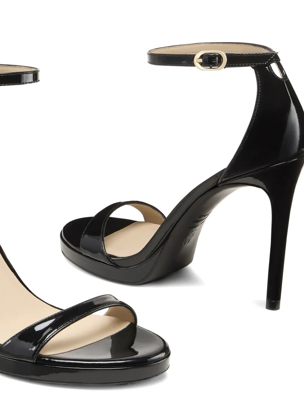 Stuart Weitzman Nudist sandalen met hak Zwart