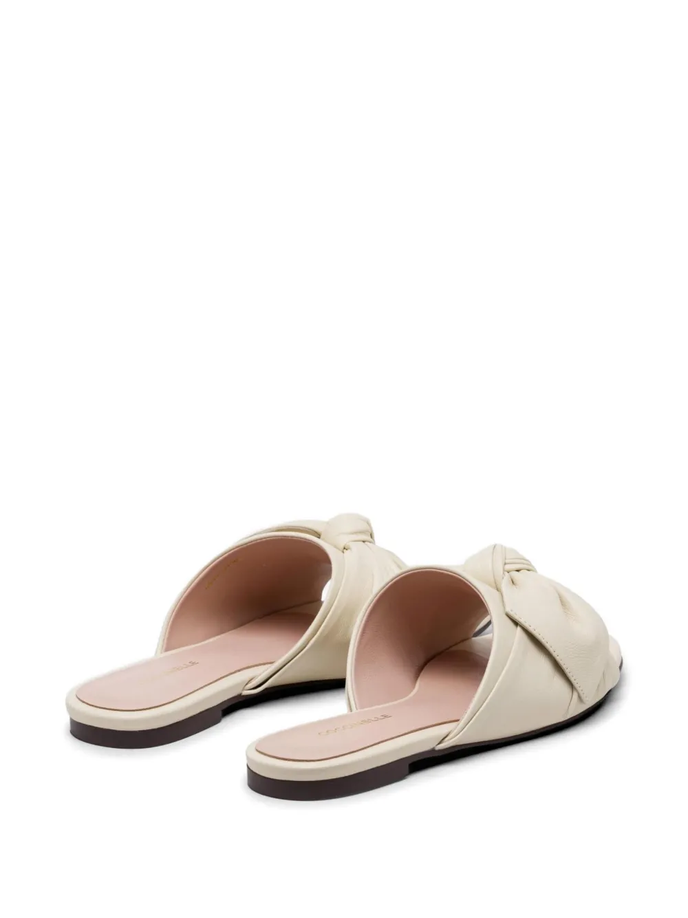 Coccinelle Leren sandalen met geknoopt detail Beige
