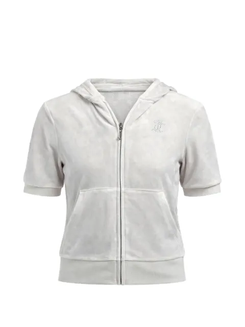 Juicy Couture Kids diamante-logo zip-up hoodie