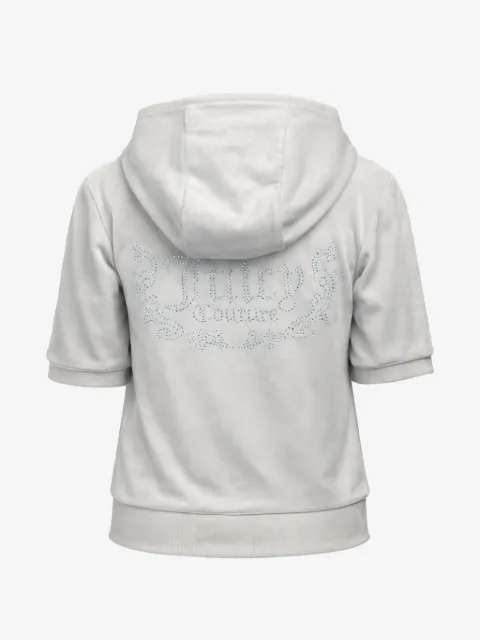 Juicy Couture Kids 디아만테 로고 집업 후드티