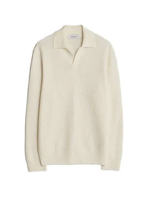 Gran Sasso open collar knitwear