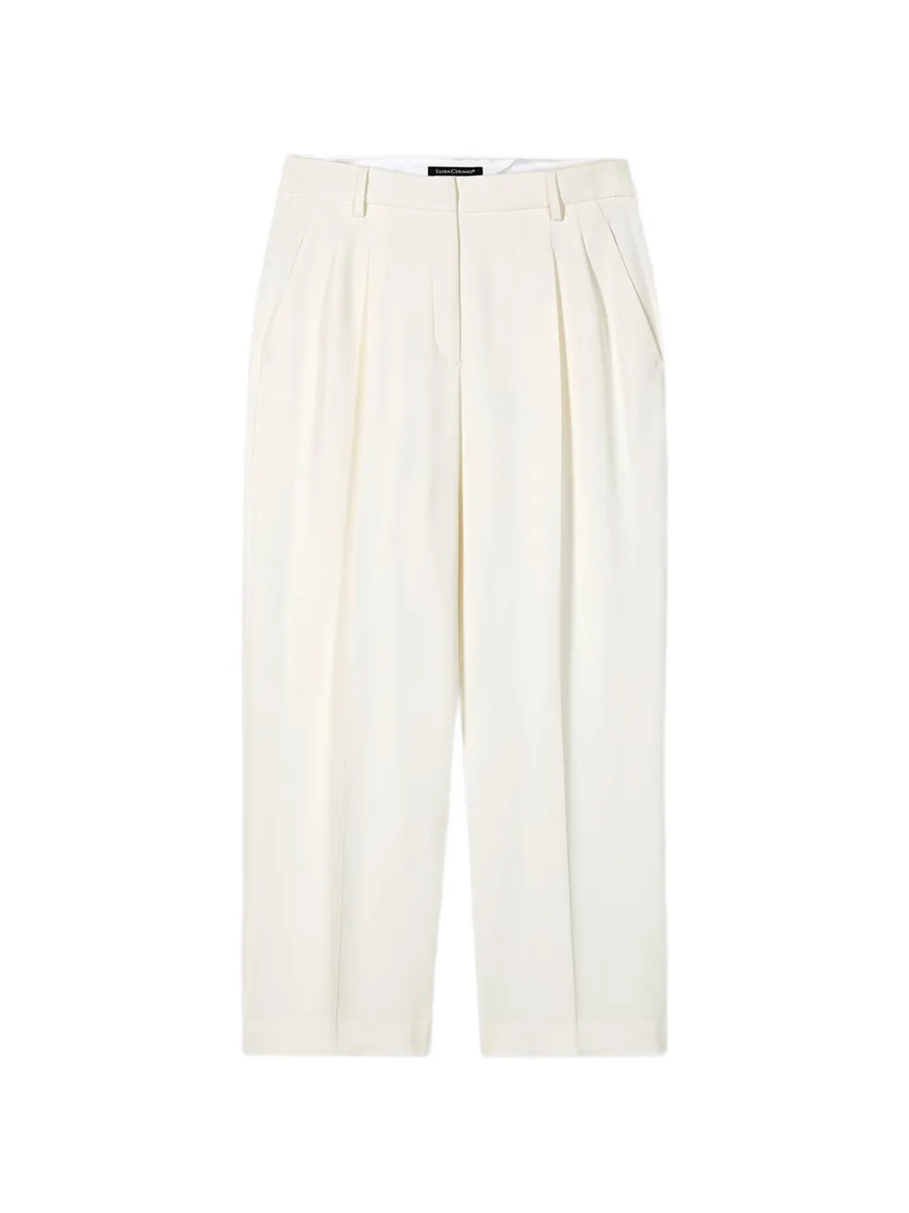 Luisa Cerano pleated trousers - Bianco