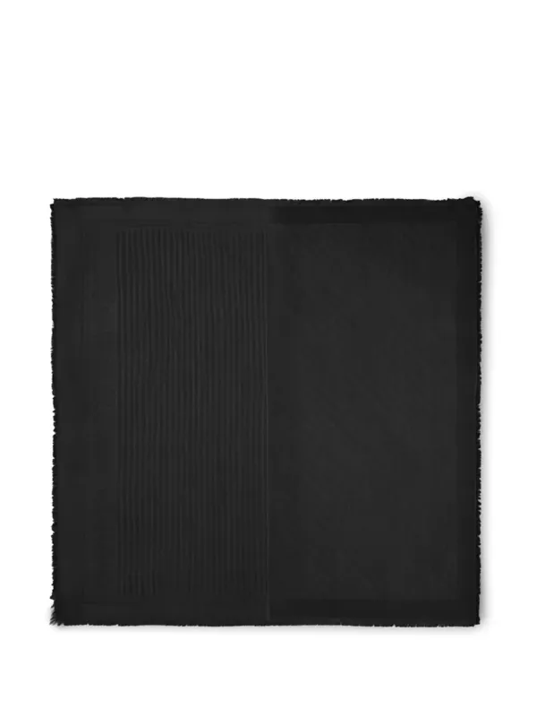 Loewe Scarf in Wool and Silk in Black