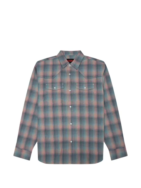 Pleasures camisa Sender estilo western con botones