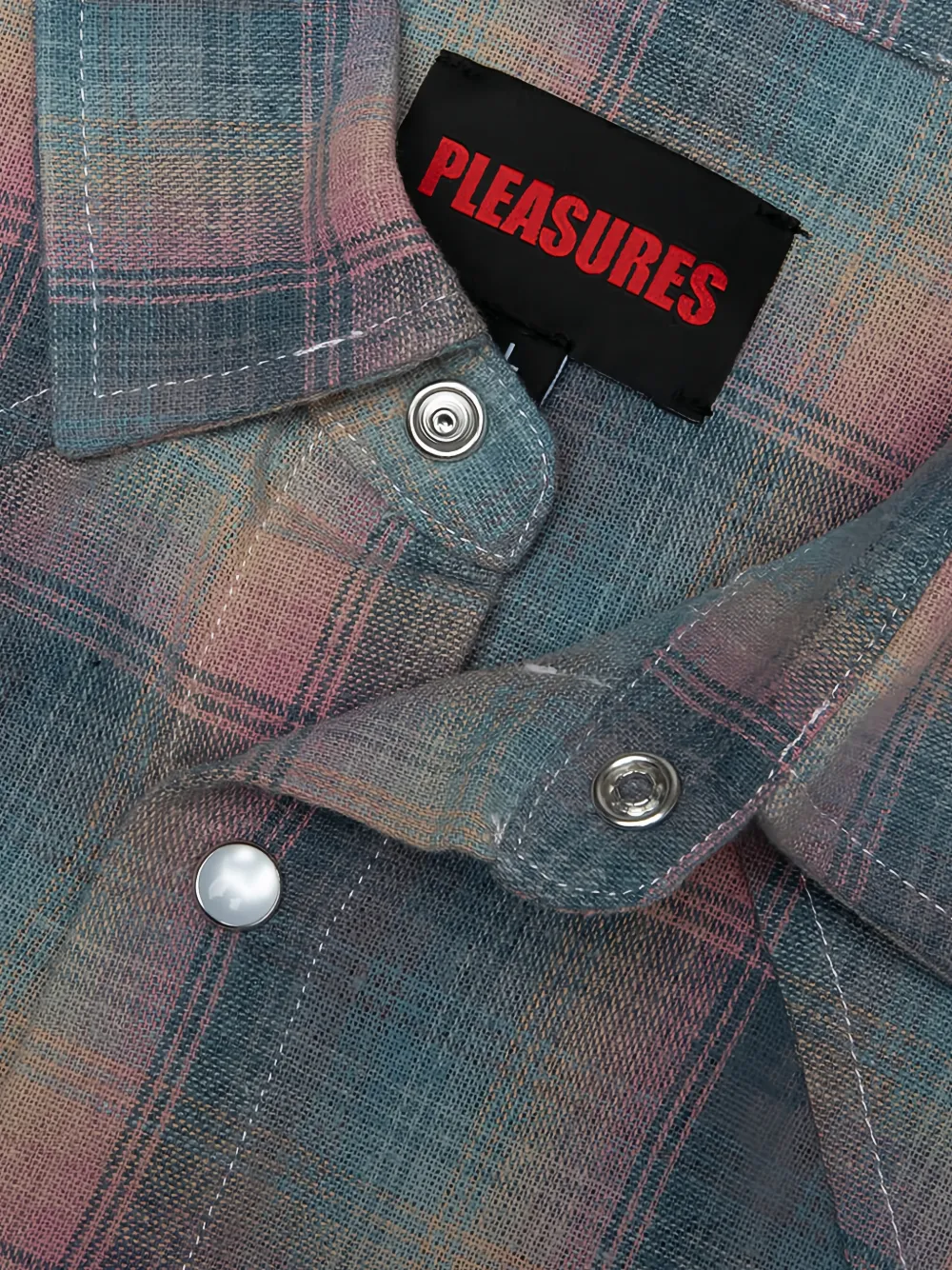  Pleasures Sender Western Button Shirt - Pink 