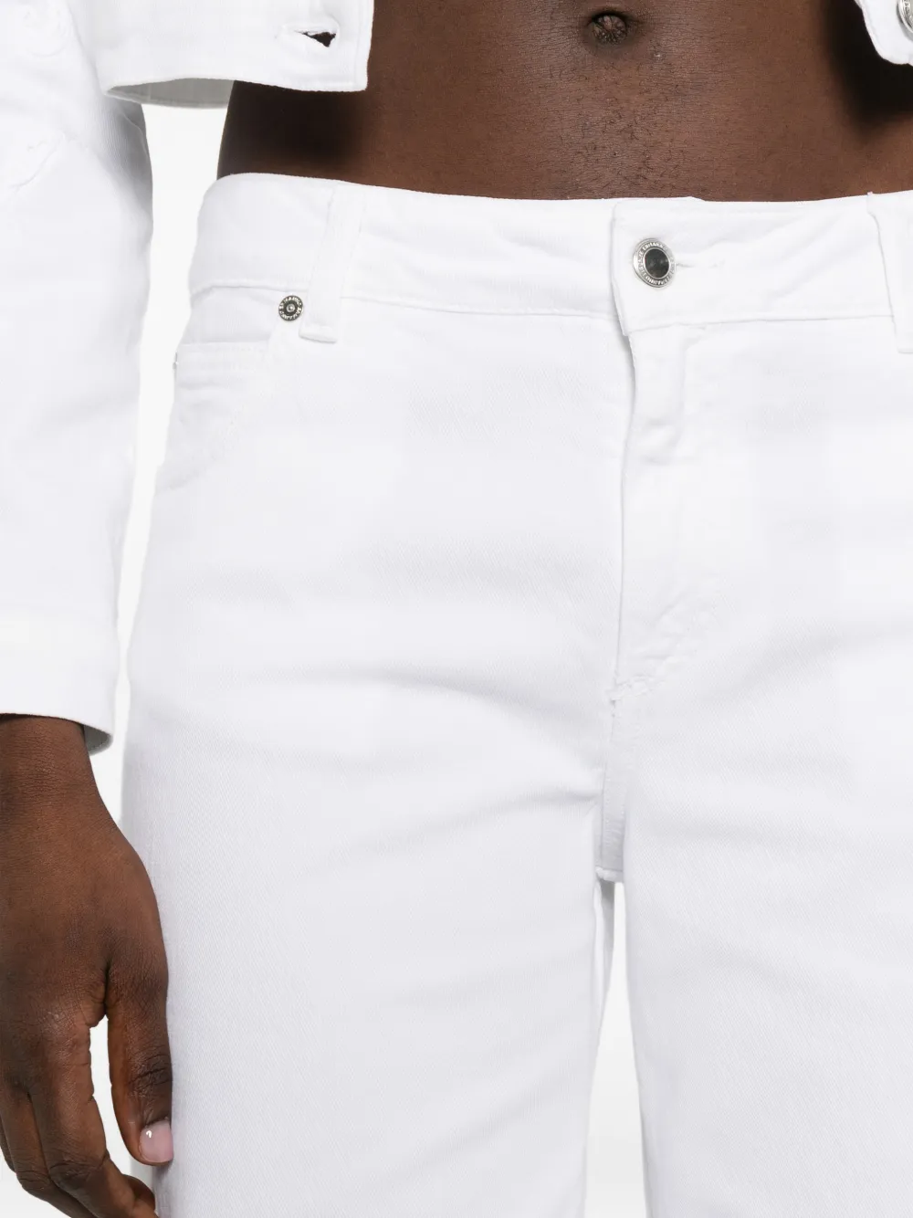 ERMANNO FIRENZE Flared jeans met vijf zakken Wit