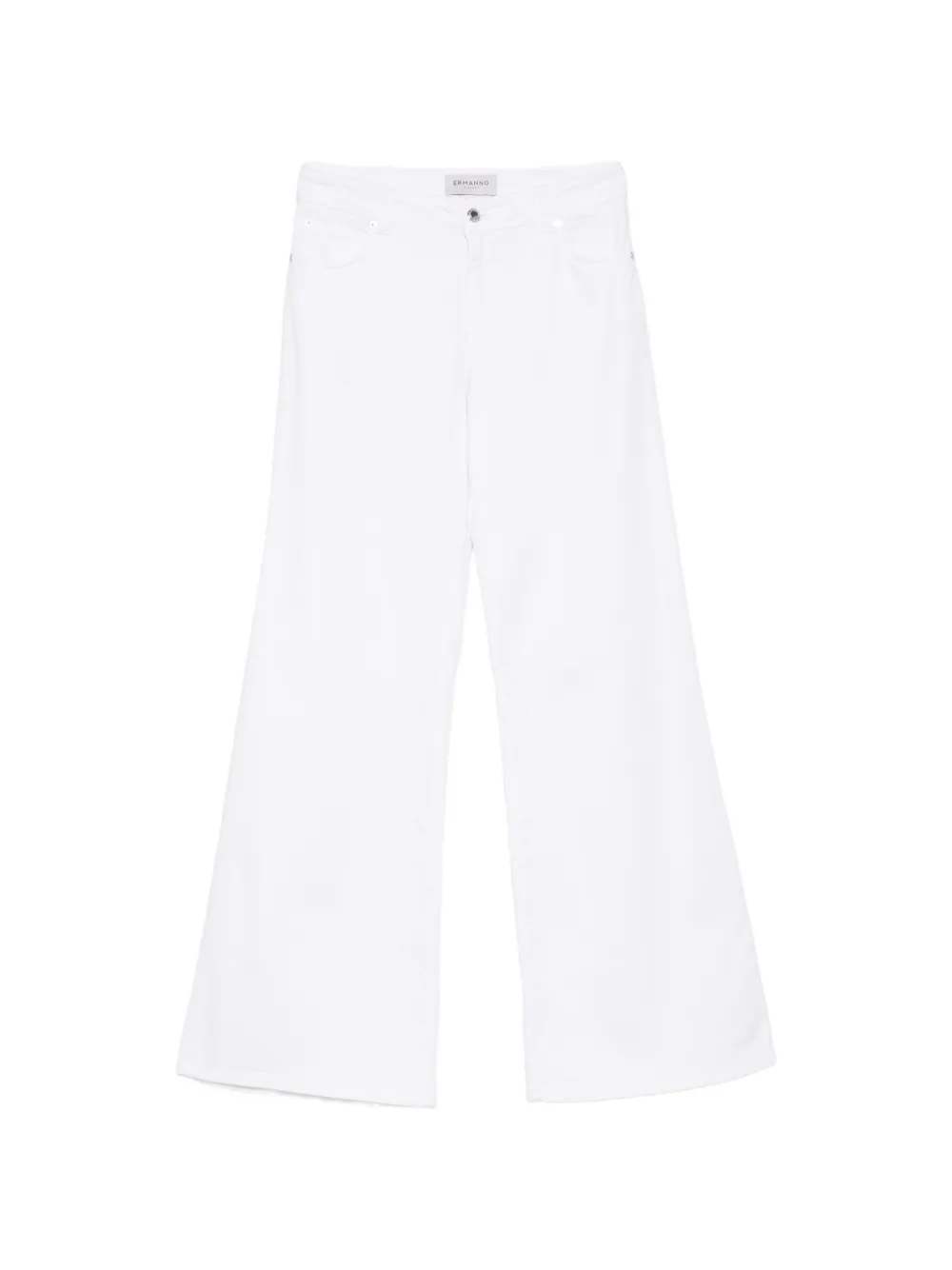 ERMANNO FIRENZE five-pocket flared jeans - Bianco