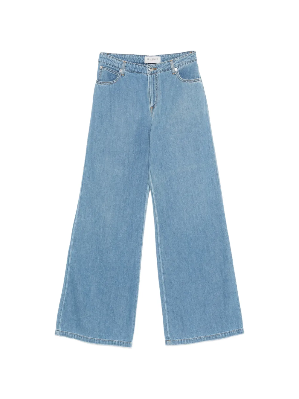 ERMANNO FIRENZE five-pocket wide leg jeans - Blu