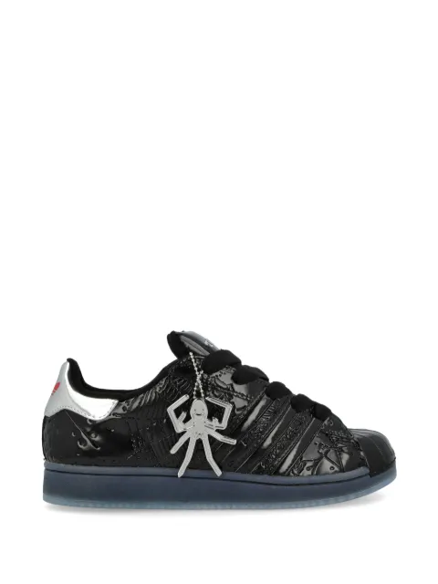 adidas x Sp5der Superstar embossed sneakers