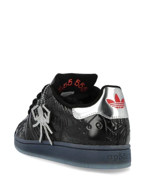 Adidas x Sp5der Superstar Embossed Sneakers | Black | FARFETCH