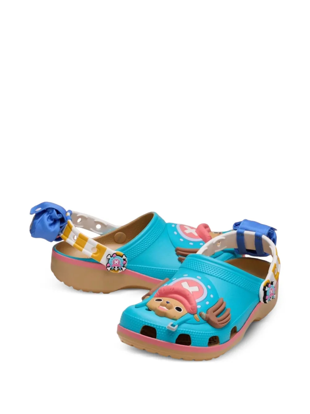 Crocs Classic "One Piece Tony Chopper" sandalen Blauw