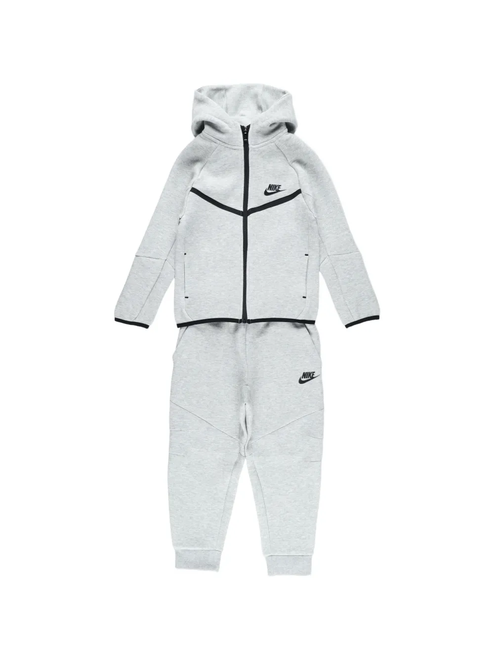 Nike Kids hooded zip tracksuit - Grigio