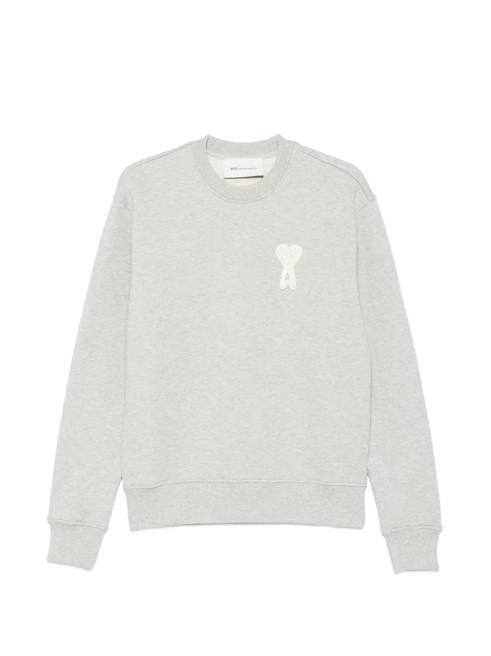 AMI Paris heart appliqued sweatshirt - Grigio