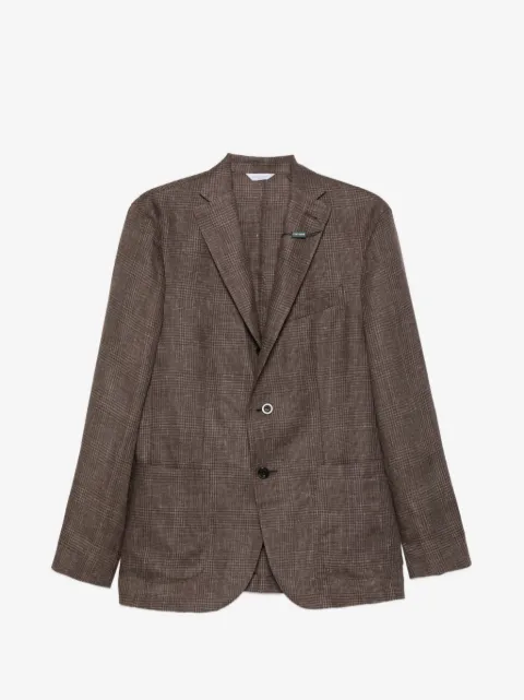 Boglioli checked single-breasted jacket