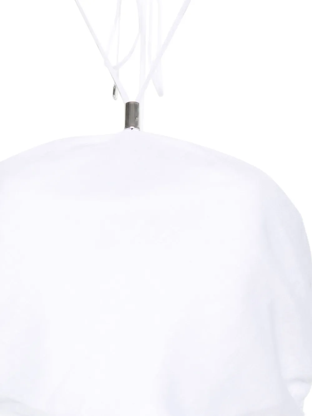  Semicouture Halter Gathered Top - White 
