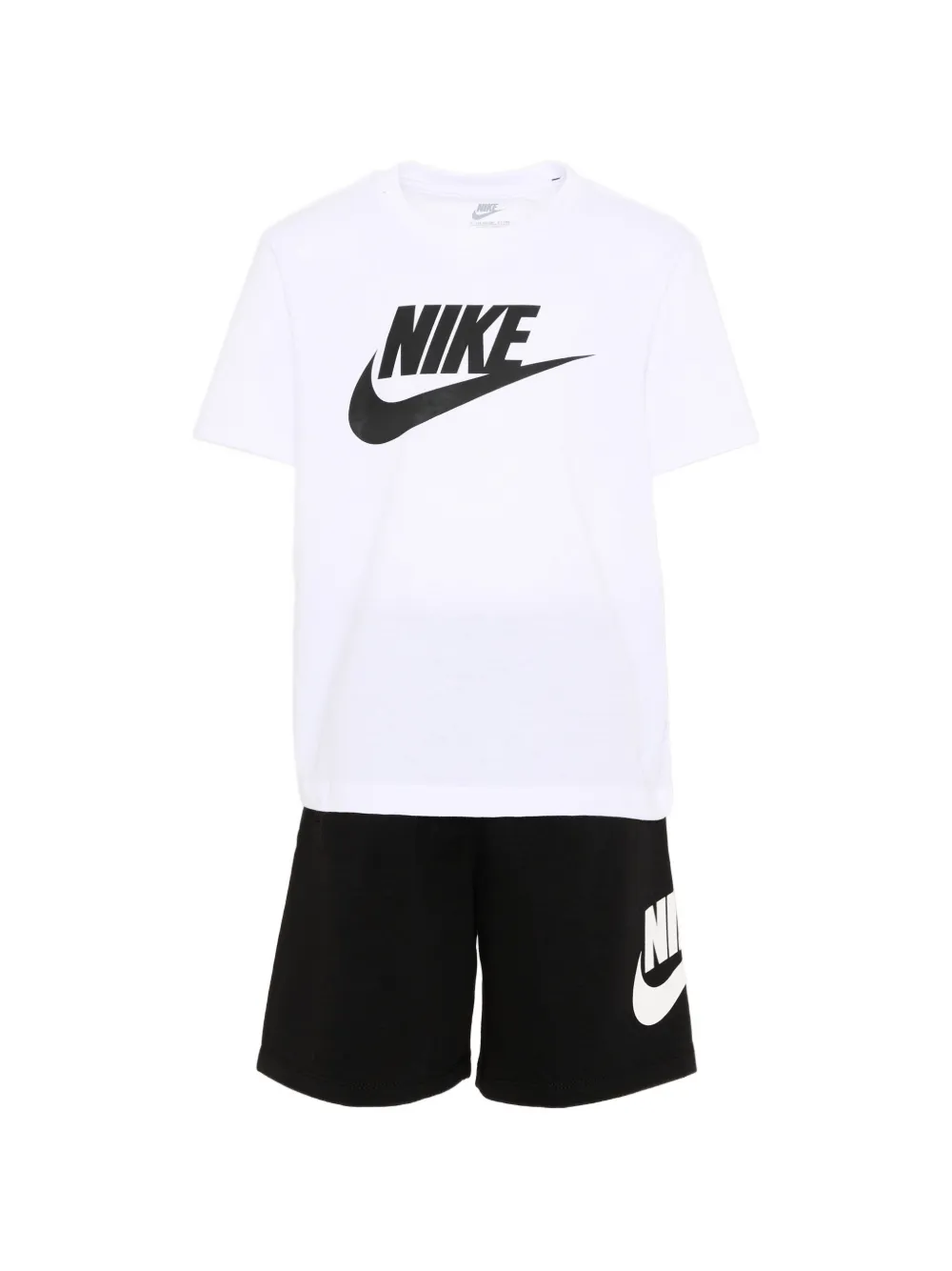 Nike Kids logo-print shorts set - Bianco