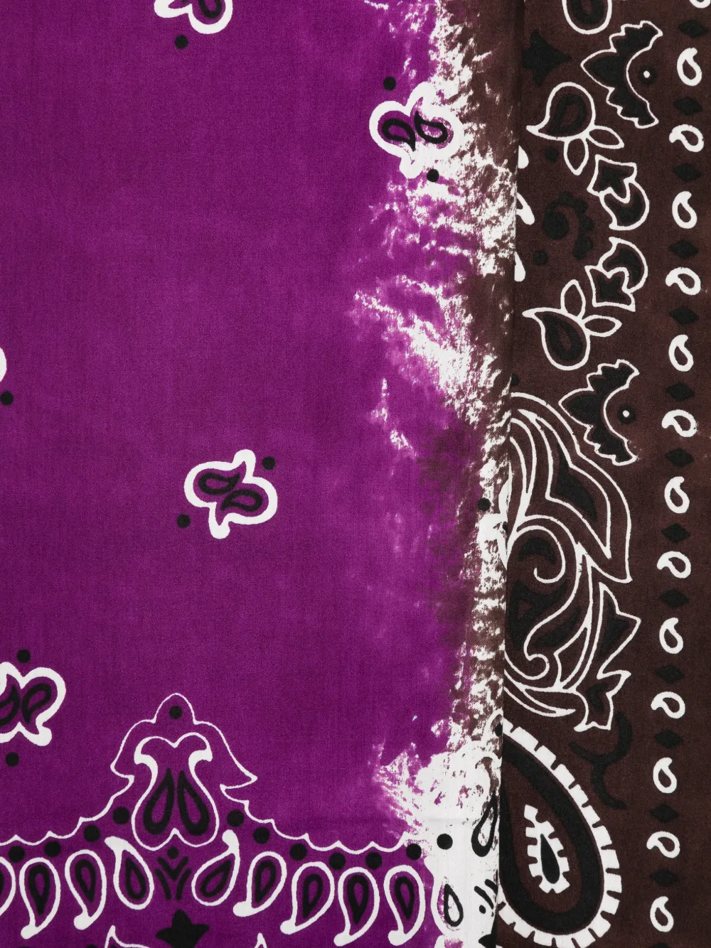 Destin Sjaal met paisley-print Paars