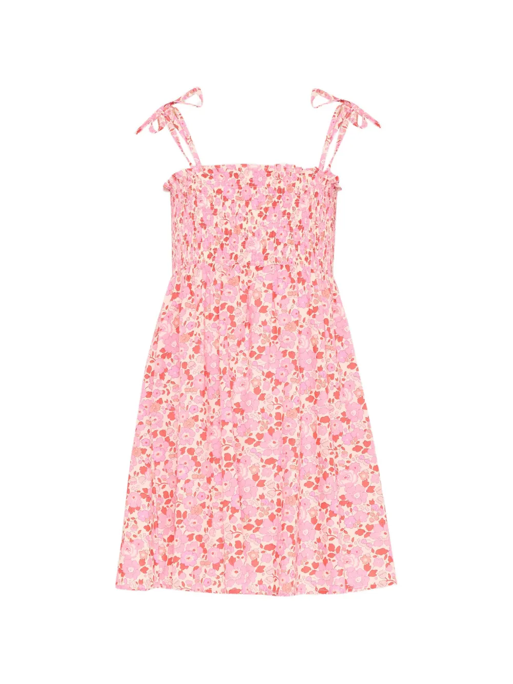Pesciolino Rosso Kids floral shirred dress - Rosa