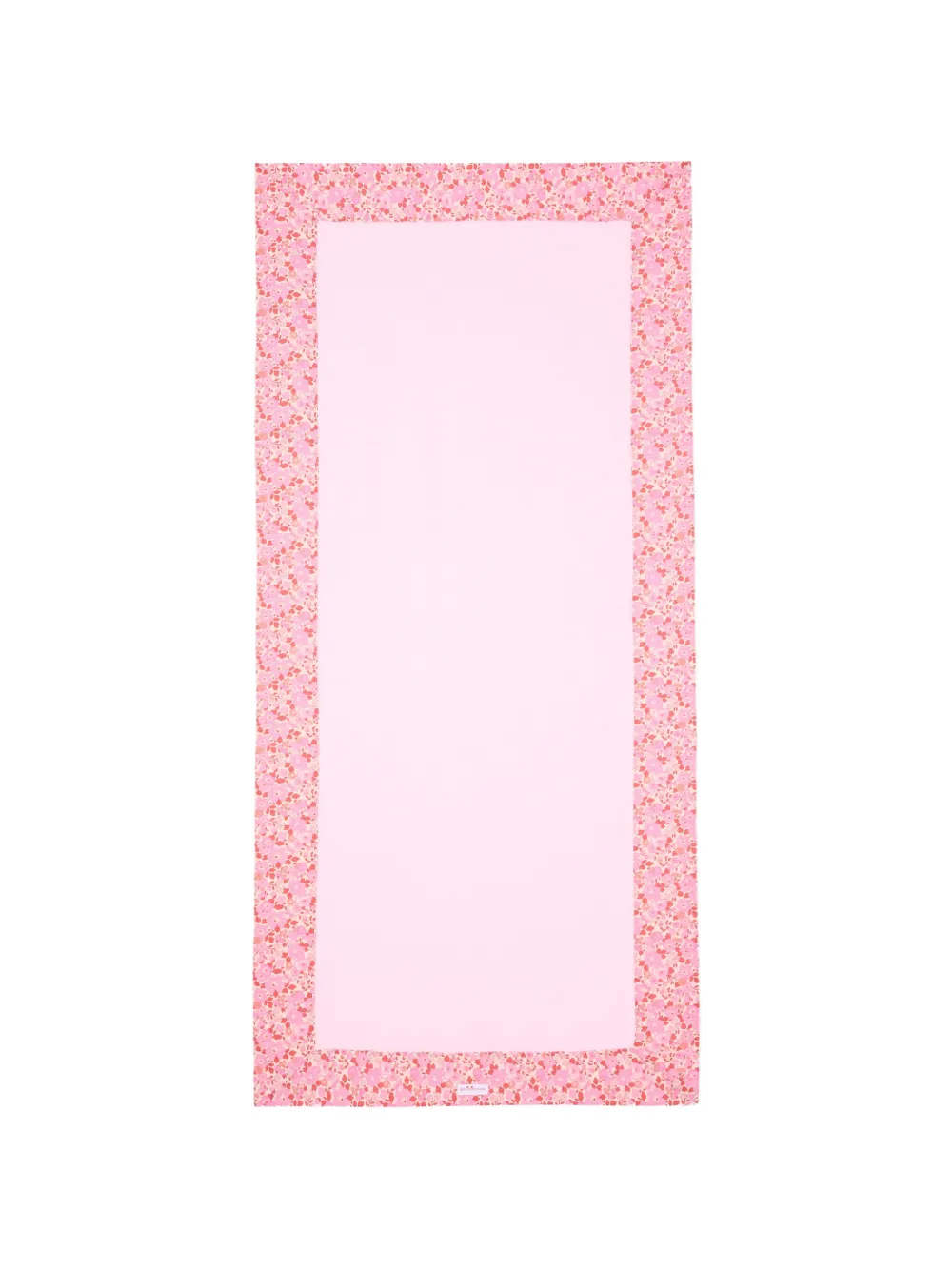 Pesciolino Rosso Kids floral-trim towel - Rosa