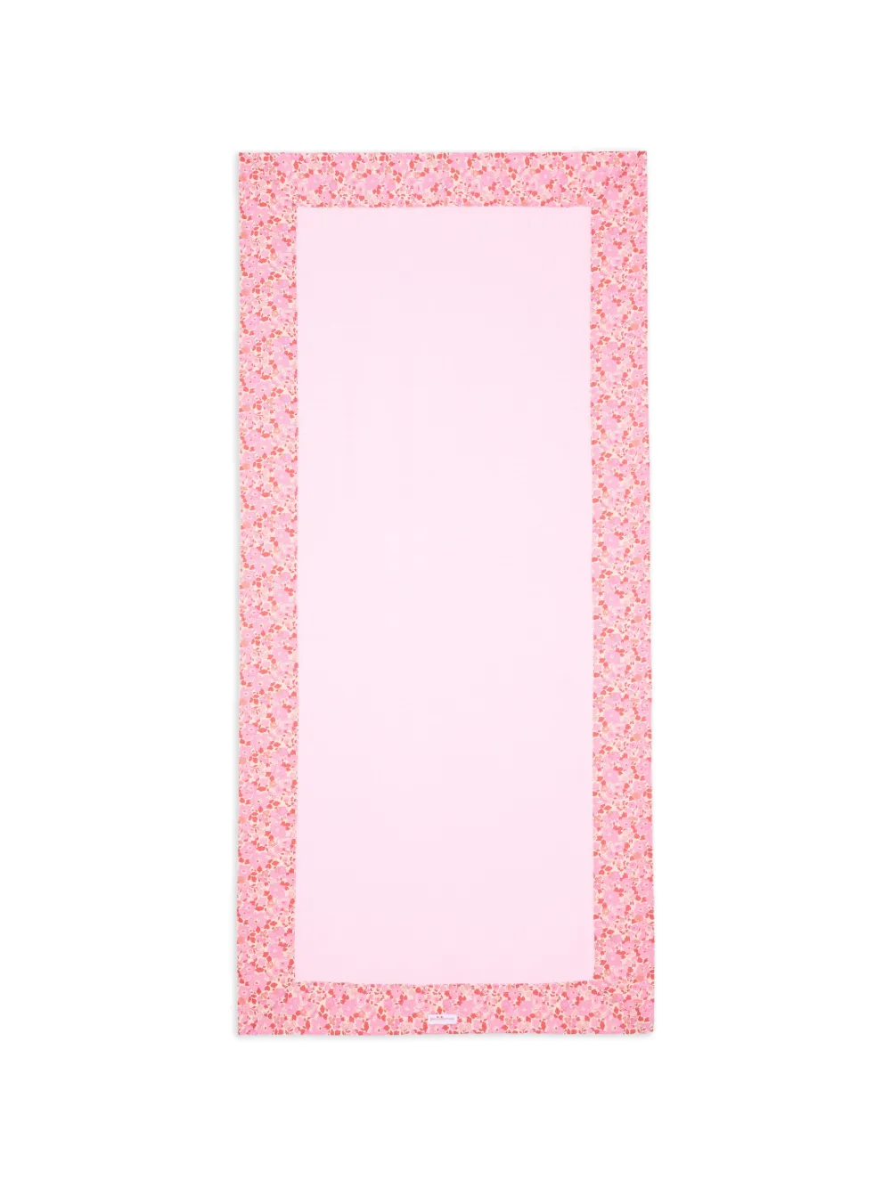 Pesciolino Rosso Kids floral-trim towel - Rosa