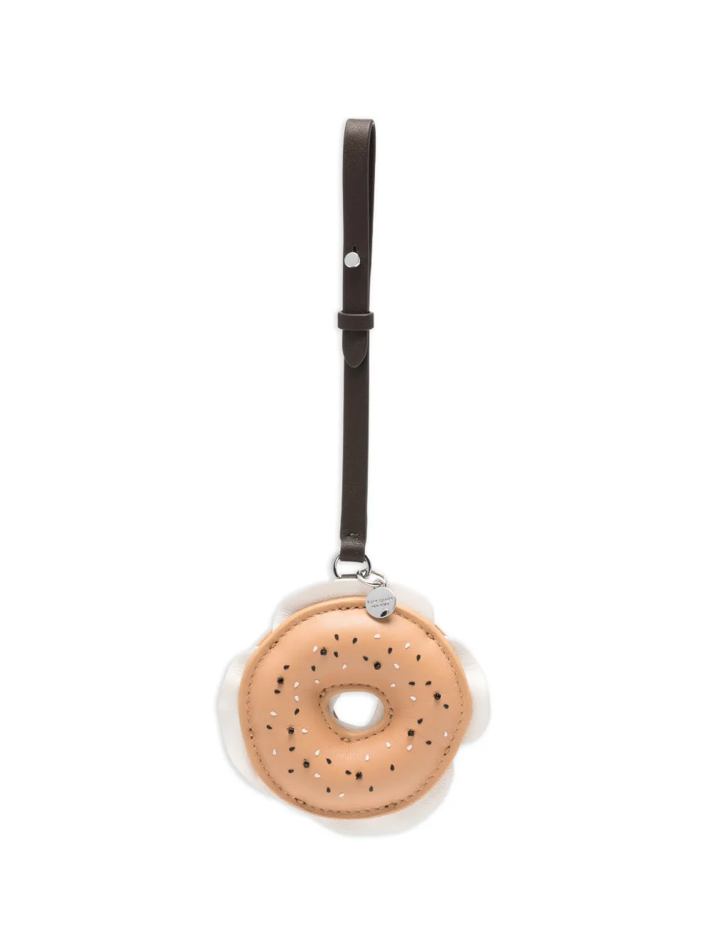 Kate Spade foil emboss-logo bag charm - Toni neutri