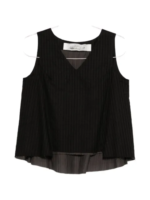 Individual Sentiments striped V-neck blouse