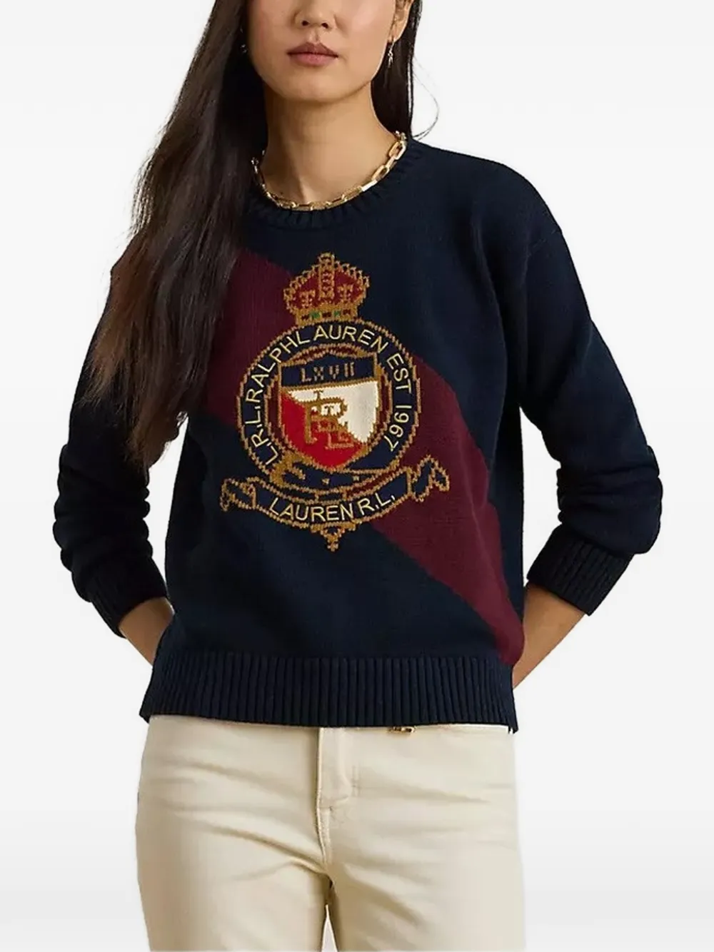 Lauren Ralph Lauren crew-neck sweater - Blu