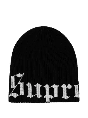 Supreme New World Order Beanie | Black | FARFETCH PH