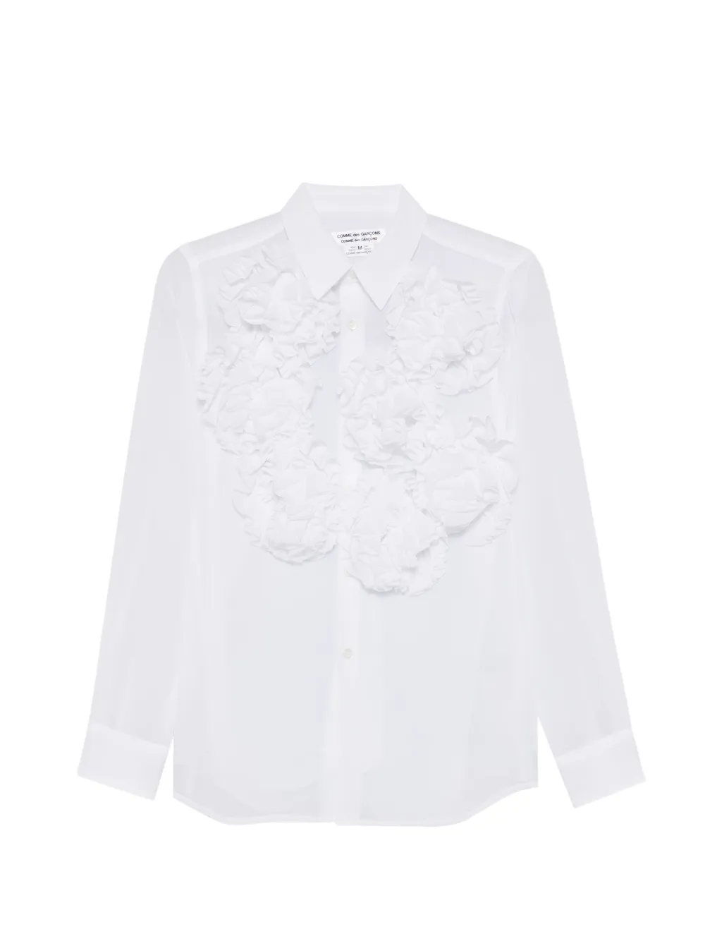Comme Des Garçons Comme Des Garçons ruffled shirt - Bianco
