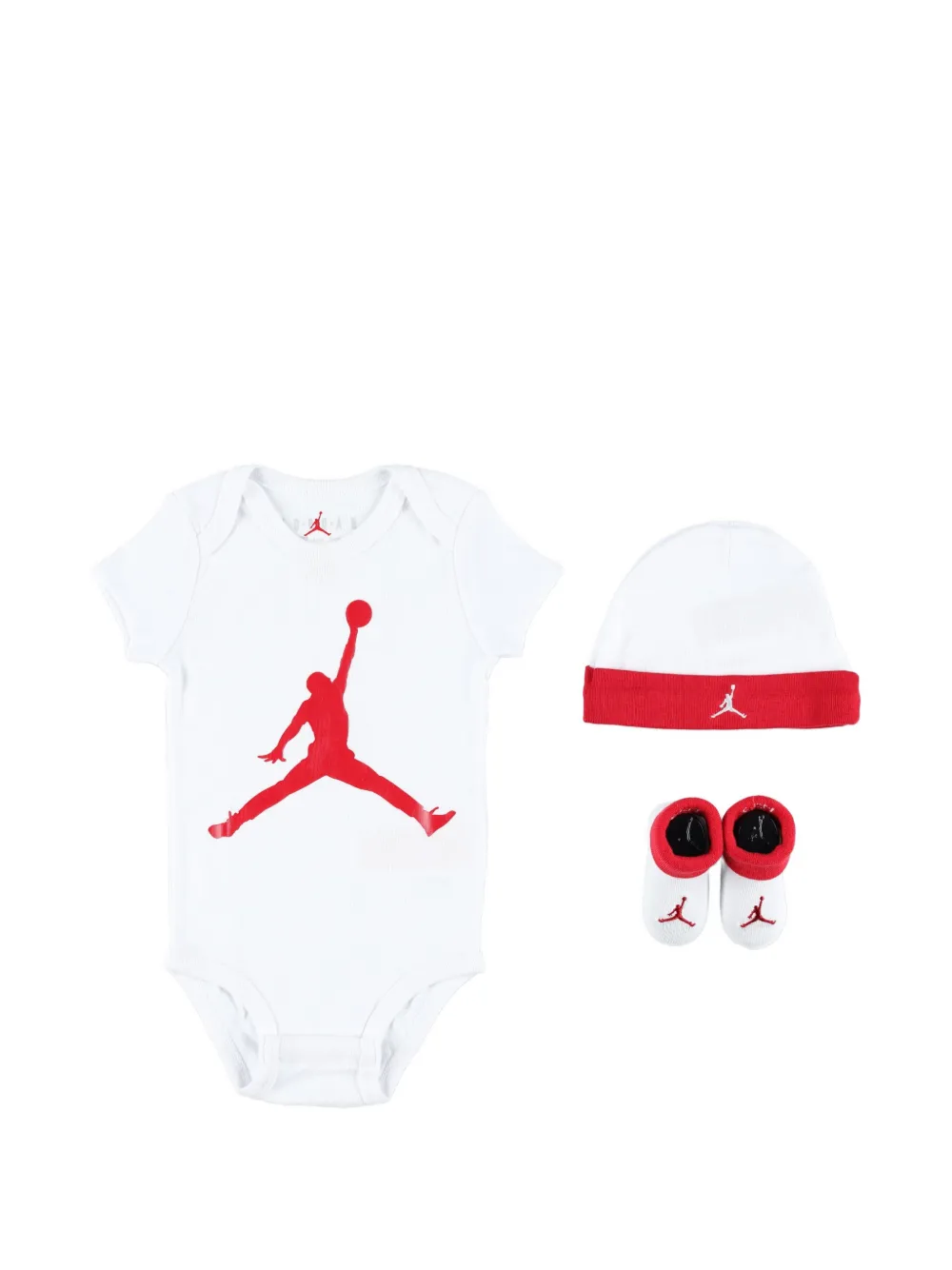 Jordan Kids logo-print babygrow set (set of three) - Weiß