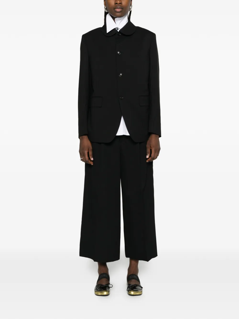 Comme Des Garçons Comme Des Garçons Jas met knopen Zwart