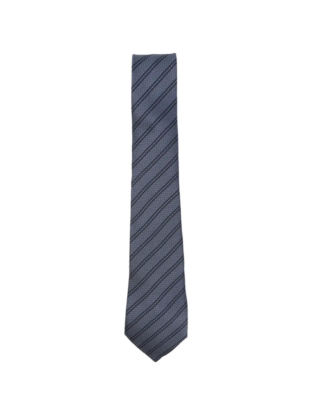 Zegna striped tie - Blu