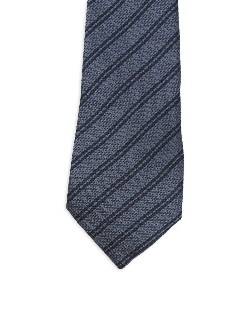 Zegna Gestreepte stropdas Blauw