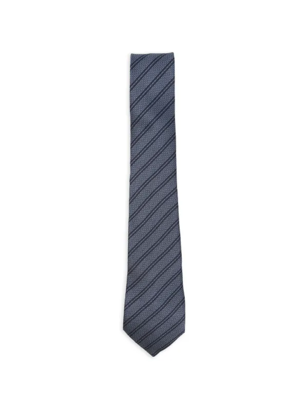 Zegna ストライプ ネクタイ | ブルー | FARFETCH JP