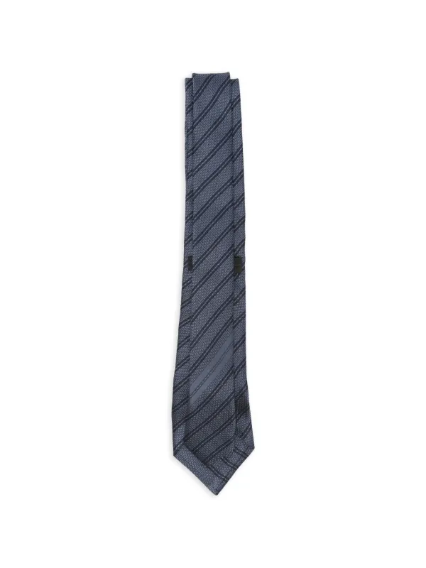 Zegna ストライプ ネクタイ | ブルー | FARFETCH JP