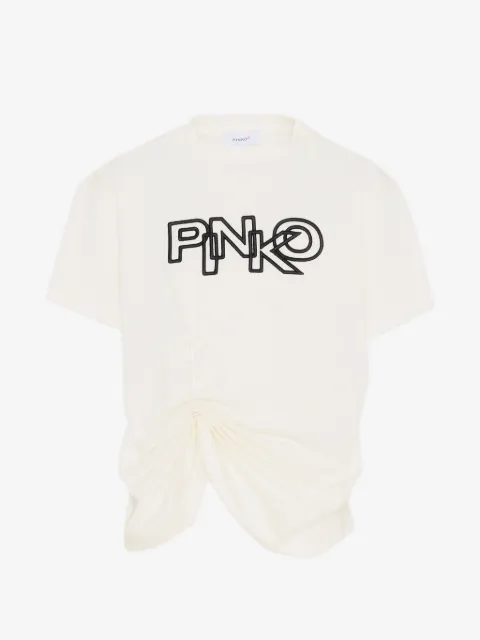 Pinko Kids logo short-sleeve T-shirt