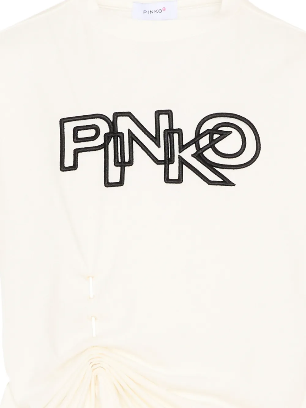 Pinko Kids T-shirt met logo Beige