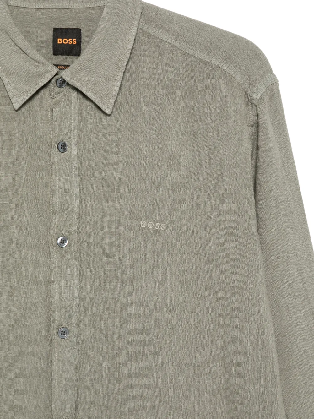  Boss Buttoned Logo Shirt - Green 