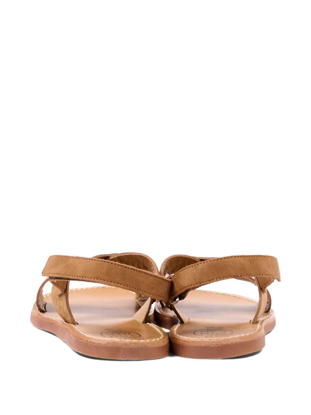 Pom D'api Sandalen met gekruiste bandjes Beige