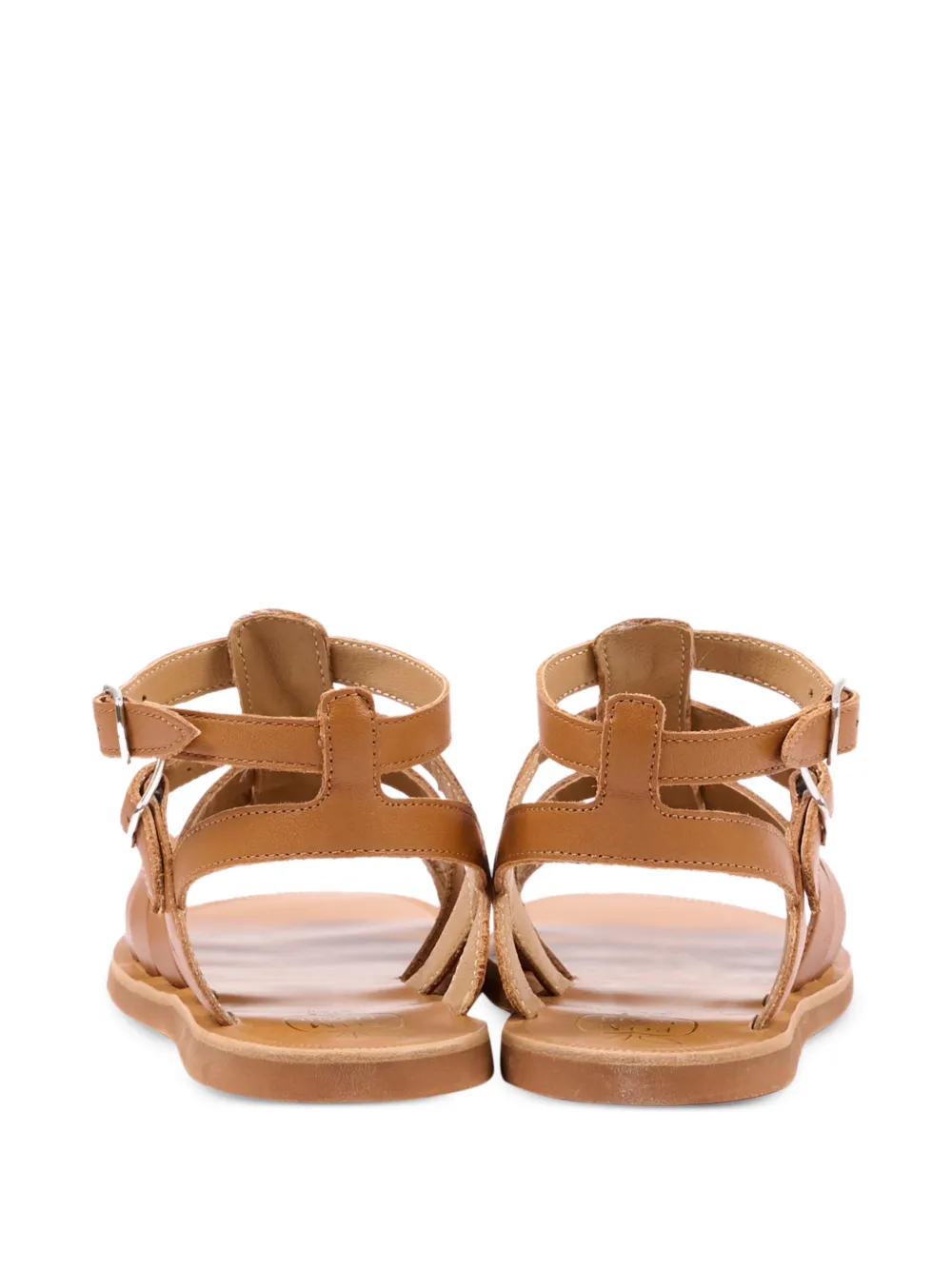  Pom D'api Buckled Strap Sandals - Brown 
