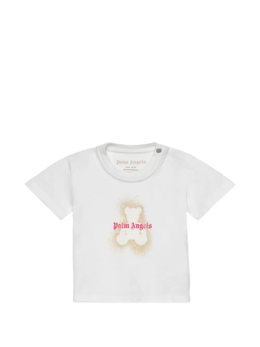 Palm Angels Kids Spray Bear T-shirt - White