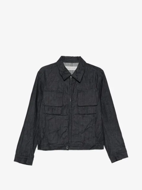 Individual Sentiments Jeansjacke mit Klappentasche