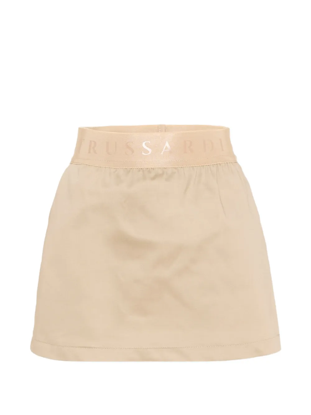 TRUSSARDI JUNIOR logo-waistband skirt - Toni neutri
