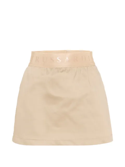 TRUSSARDI JUNIOR logo-waistband skirt