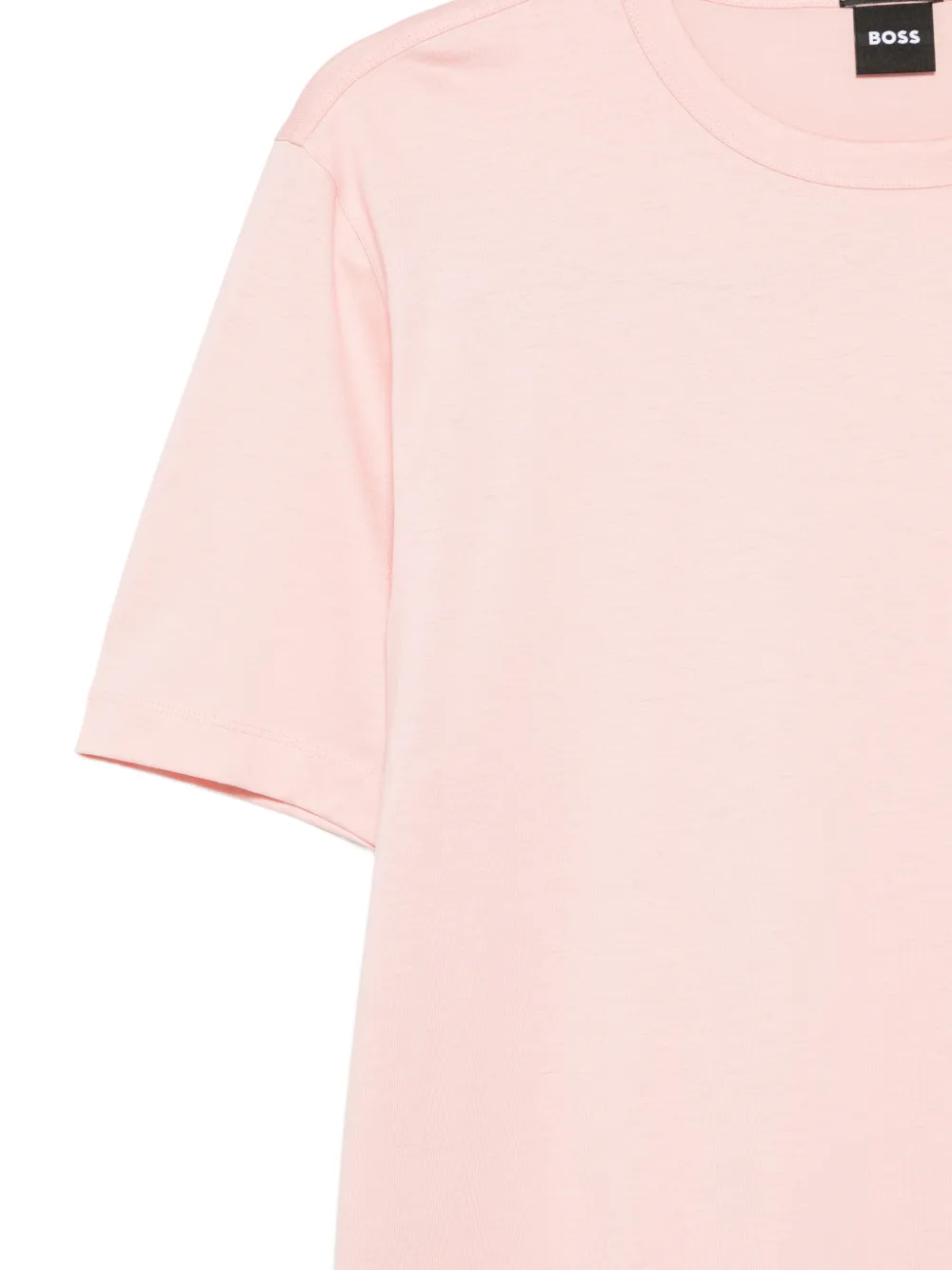 BOSS T-shirt met ronde hals Roze