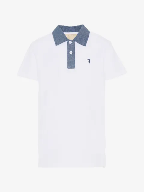 TRUSSARDI JUNIOR short-sleeve cotton polo shirt