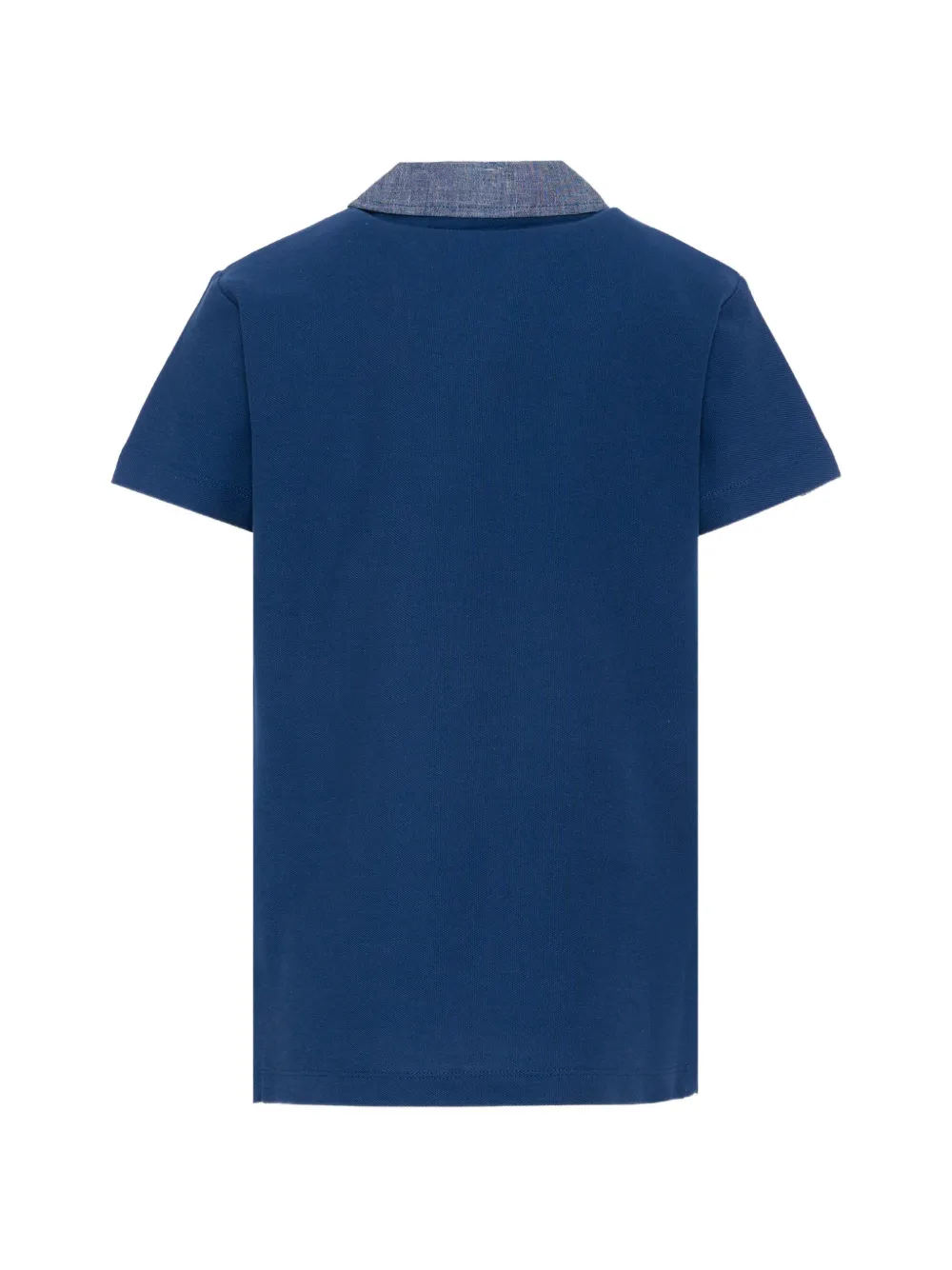  Trussardi Junior Contrast-collar Polo Shirt - Blue 
