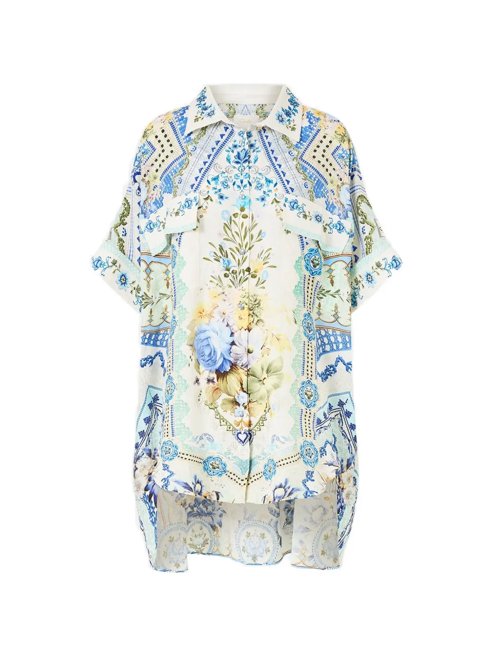 Camilla oversized pocket tunic - Toni neutri