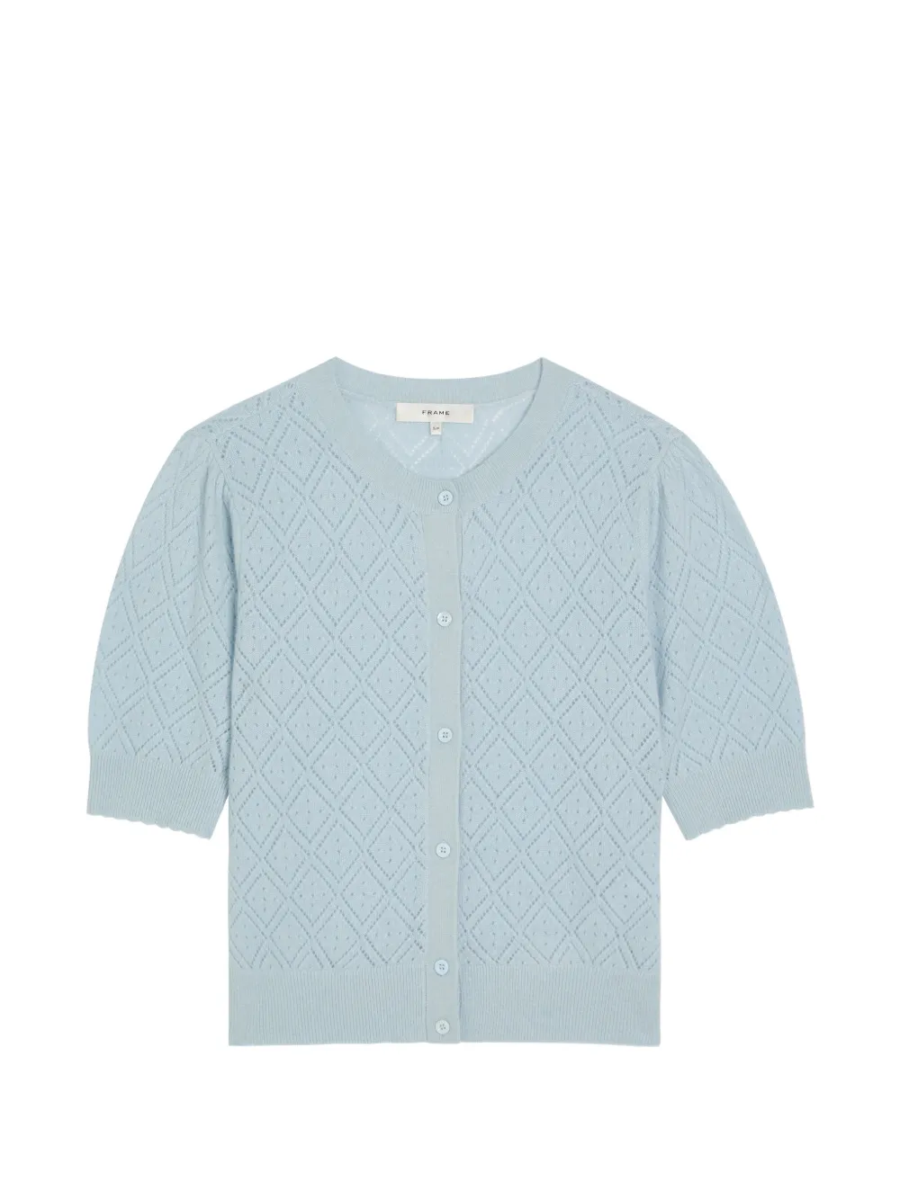 FRAME diamond knit cardigan - Blu